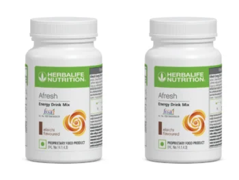 Herbalife Afresh Energy Drink Mix Twin Pack - Elaichi Flavoured (50g x 2 Packs)