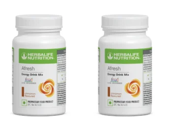 Herbalife Afresh Energy Drink Mix Twin Pack - Cinnamon Flavoured (50g x 2 Packs)