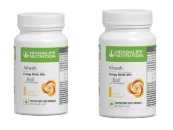 Herbalife Afresh Energy Drink Mix Combo Pack - Ginger (50g) & Lemon (50g) Flavours